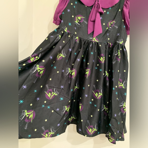 Witchy Babydoll Dress Unique Vintage Pin-Up Witch Print. Women’s Size M (6/8) - Picture 9 of 11